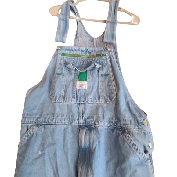 Liberty Men’s Denim Jean Overalls Adjustable Bib Workwear Classic Blue - Picture 4 of 11